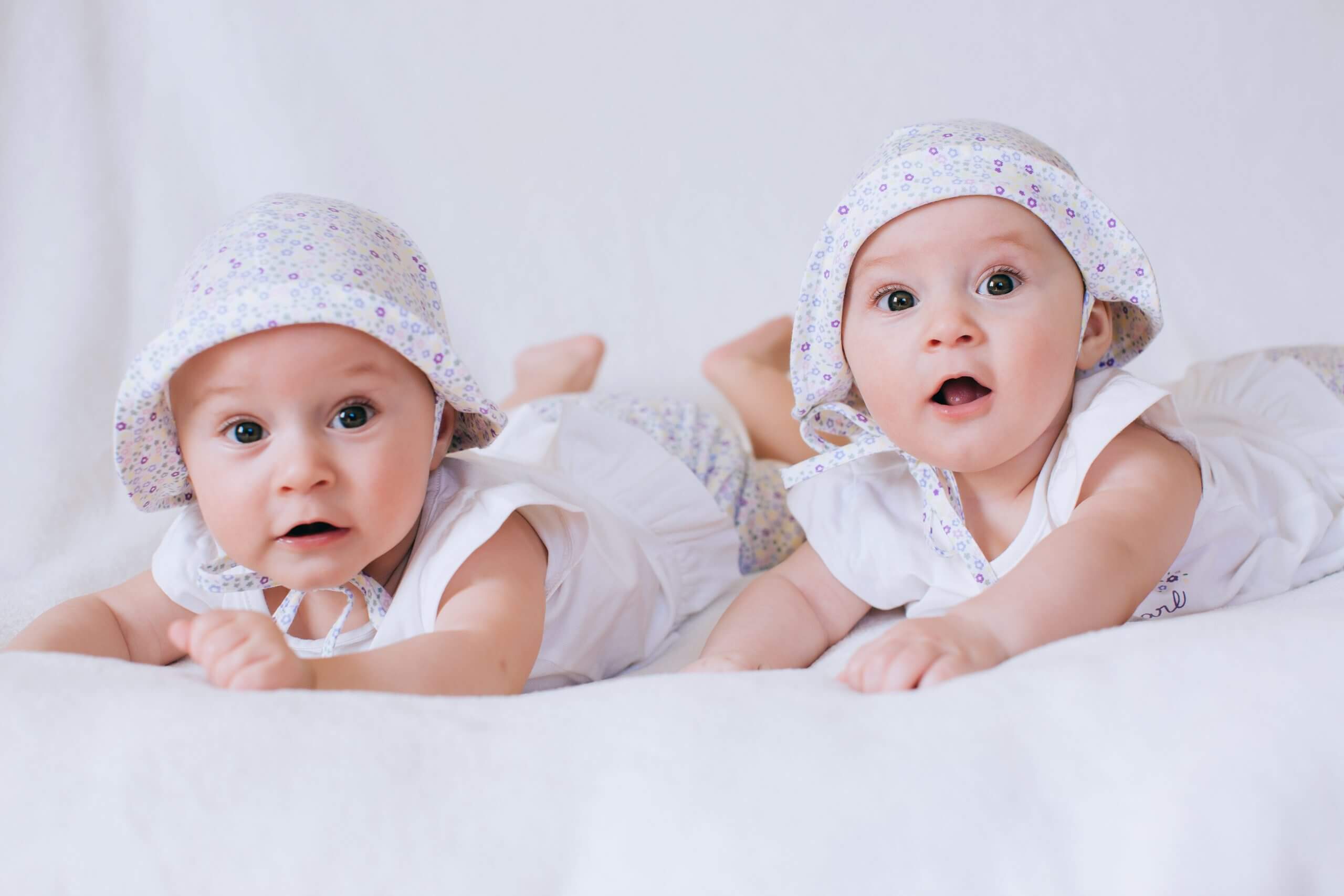 cute baby girl twins